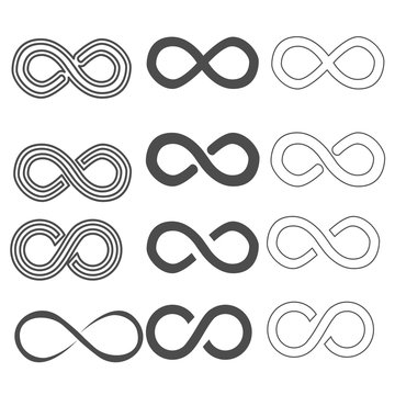 Infinity vector symbol set
