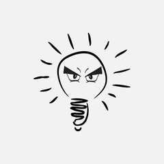 lightbulb eyes icon