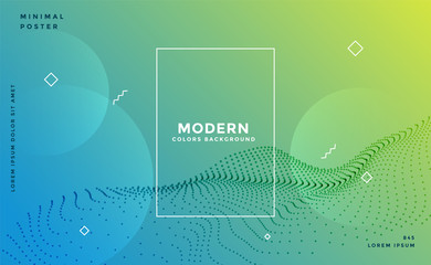 modern colorful memphis particle background