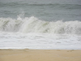 Waves of the Arabian Sea in Kerala, Kochi