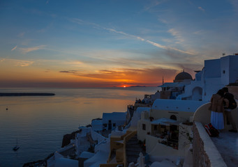 Fototapeta premium One of the most beautiful islands in the world, Santorini, Caldera, Oia, Greece