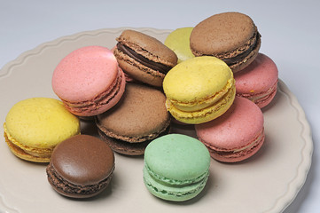 Sweet and colourful macaroons