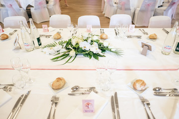 Wedding room decoration with vintage look
