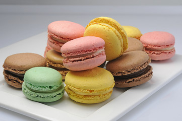 Sweet and colourful macaroons