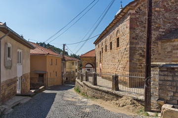 Medieval Orthodox church at the center of town of Kratovo, Republic of North Macedonia