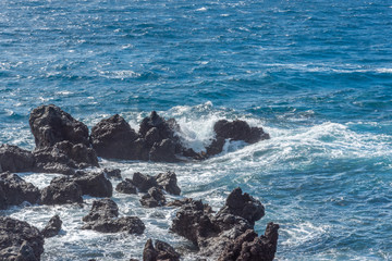 sea and rocks in tenerife