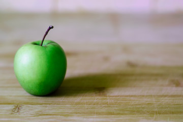 Organic grown green apple 
