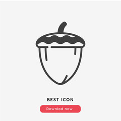 acorn icon vector