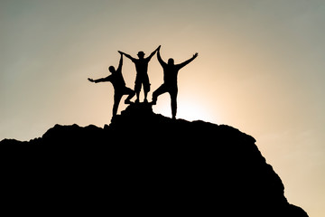 determined, challenging and successful people group