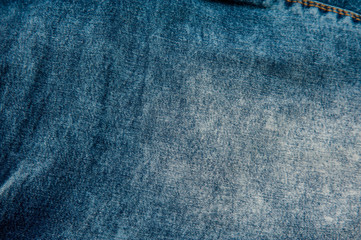 Blue background, denim jeans background. Jeans texture, fabric