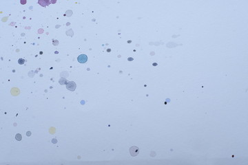 Graphic Water Color Illustration White and Blue