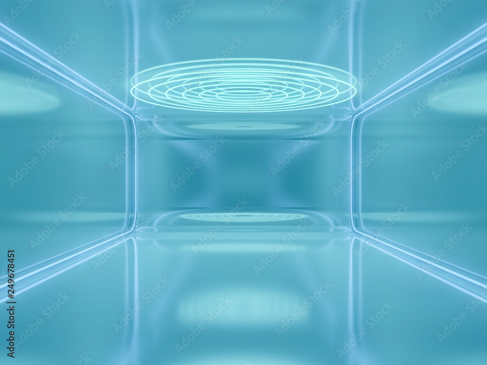 Aufkleber abstract modern architecture background. 3d rendering