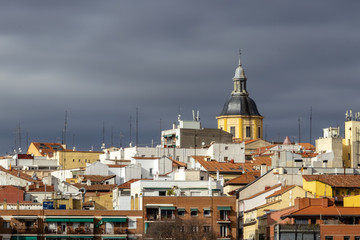 facade of building in Madrid