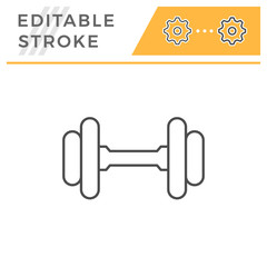 Dumbbell line icon