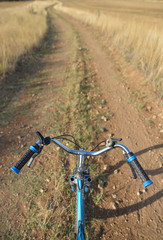 Obraz na płótnie Canvas bicycle on the road
