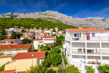 Baska Voda - a beautiful tourist village on the Adriatic coast, Dalmatia region, Croatia