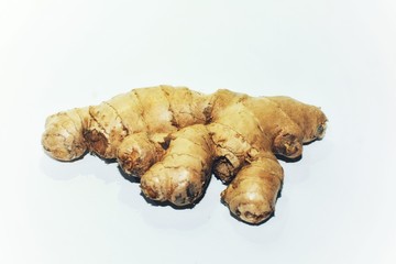 isolated ginger with white background