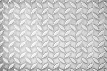 Top view white seamless steel patterns floor texture , Silver or gray background