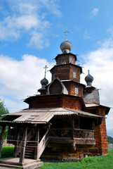 The old wooden church in Suzdal, Vladimir region, Russia