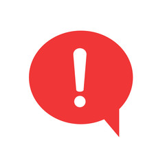 Exclamation mark. The attention icon. Danger symbol. Alert icon