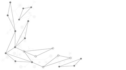 Abstract geometric connect lines and dots.Simple technology graphic background.Illustration Vector design Network and Connection concept.