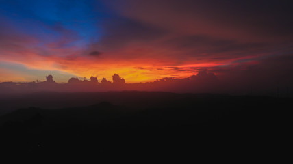 Fototapeta na wymiar the beauty of the sky at sunset