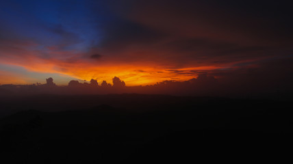 Fototapeta premium sunset in the mountains