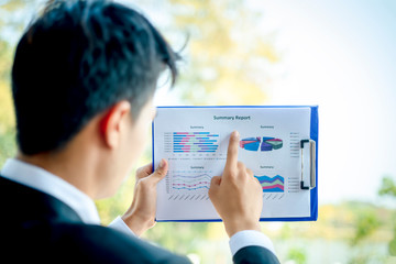 business customers point the graph.