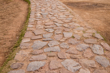 Background or Texture of ancient stone wall
