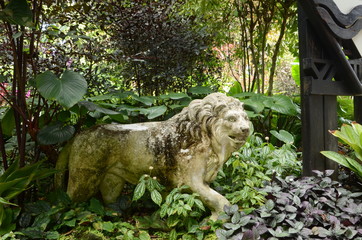 statue in garden