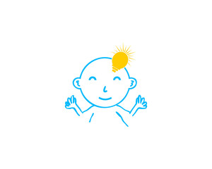 Baby logo template