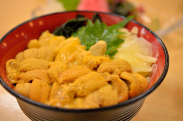 新鮮なウニ丼