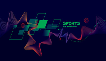 Abstract futuristic background. Vector sport concept