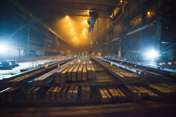 Fototapeta na wymiar steel production in electric furnaces