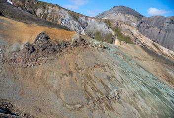 Volcanic mountains of Landmannalaugar in Fjallabak Nature Reserve. Iceland