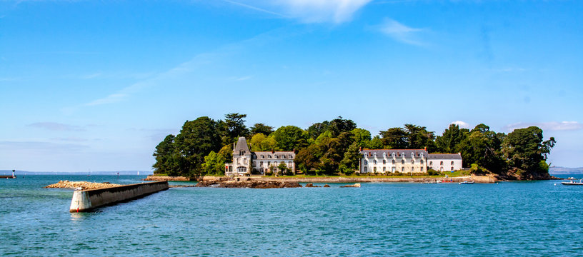 Douarnenez. L&rsquo;&icirc;le Tristan, Finist&egrave;re. Bretagne