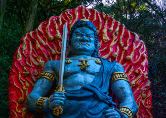 Japanese Nio Statue 