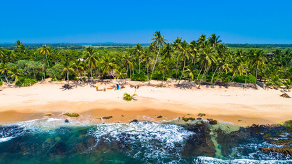 Aerial. Tangalle beach. Sri Lanka.