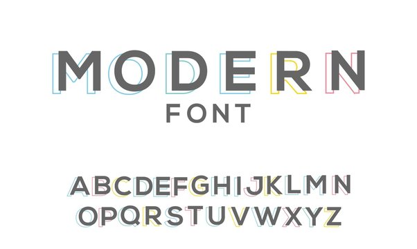modern custom font
