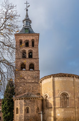 Fototapeta na wymiar Well preserved medieval city center (casco antiguo) of Segovia, Castile-Leon, Spain