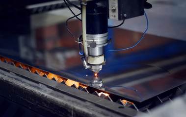  laser for metal cutting close up