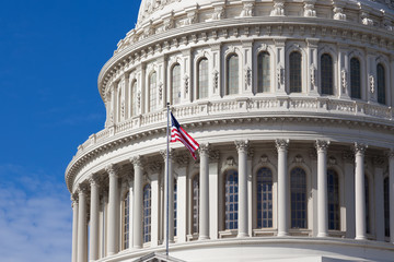  Capitol USA Building.   Dome close-up.  The United States Capitol at day.United States Congress.The east front at day.  Washington DC.