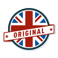 Original Made in United Kingdom label illustration