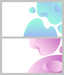 Fototapeta premium Design of web page vector, business banner abstraction. Background white and blue color, abstract formless shapes, creative theme for site or presentation. 3D paper