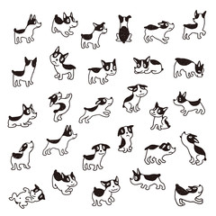 Obraz premium Illustration material of the dog