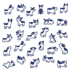 Obraz premium Illustration material of the dog
