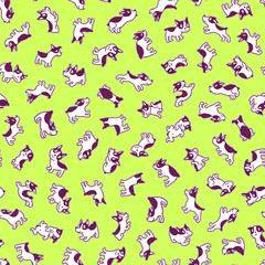 Illustration pattern of the dog
