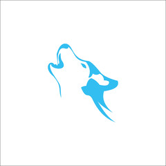 Wolf Simple Logo Design