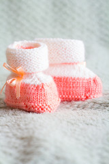 baby booties gentle care concept
