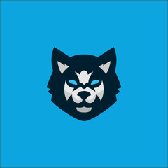 Wolf Simple Logo Design